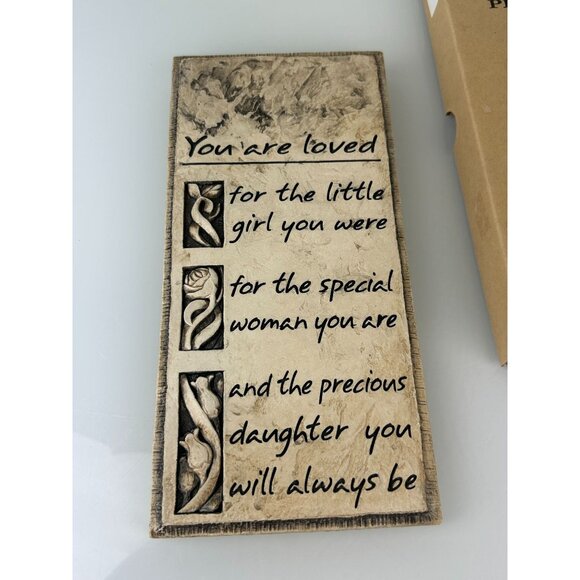RK Productions Harmony Plaque You are Loved Daughter Gift Cast Stone Wall Art - Picture 7 of 14